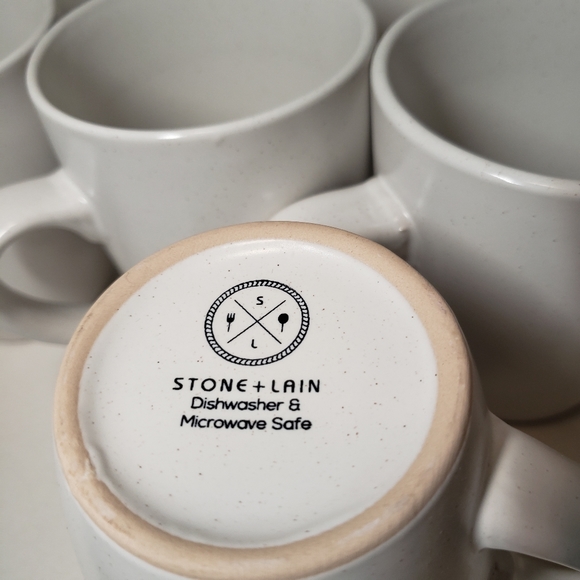 NEW Stone Lain 4 Piece Stoneware mugs cups Coffee Tea dishes Dinnerware set - Picture 4 of 11